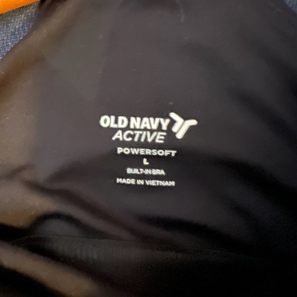 NWT old navy PowerSoft Cropped ShelfBra Tank Top Women size large & petite - Picture 7 of 12